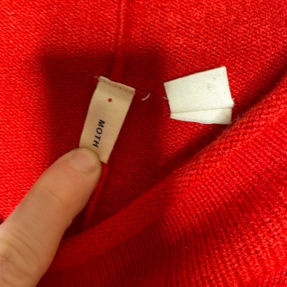 Anthropologie Moth Women's Roll Neck Tunic Sweater Sz M Cozy Lounge Relaxed - Picture 2 of 11